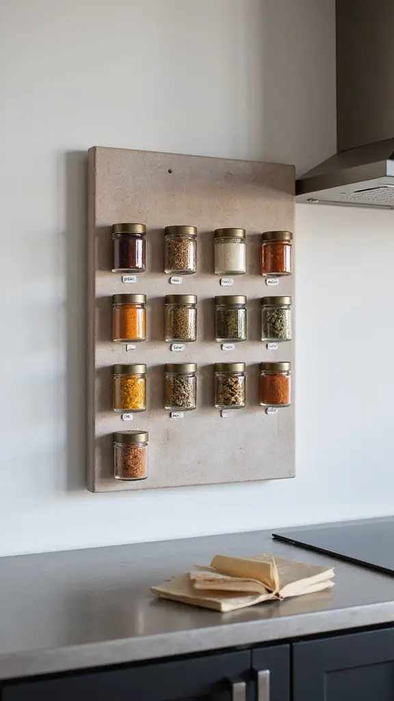 21 Kitchen Counter Organization Ideas You’ll Regret Ignoring - 2. Magnetic Spice Jars