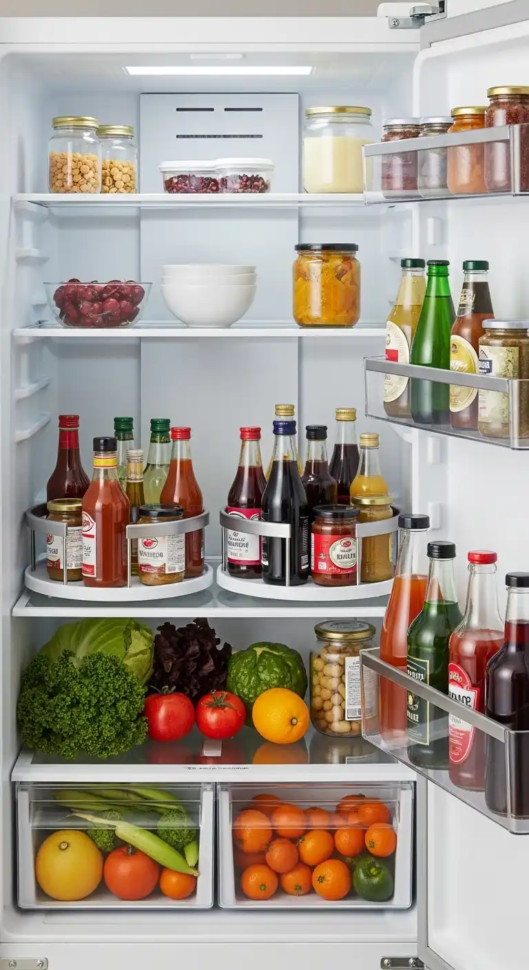 6) Use lazy Susans for condiments
