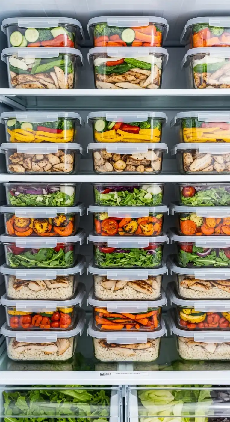 6. Stack Your Meal Prep Containers Neatly