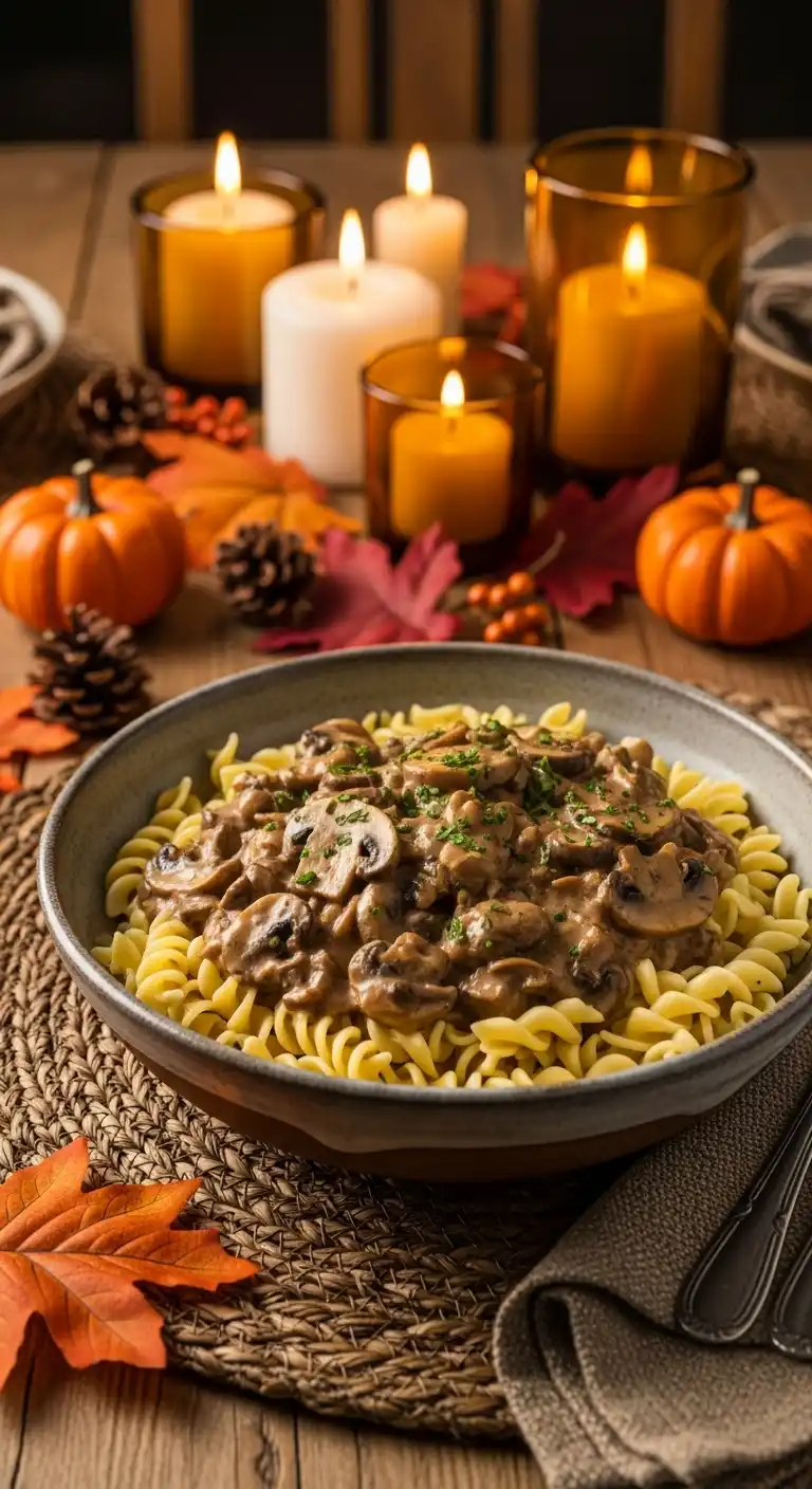 8. Mushroom Stroganoff