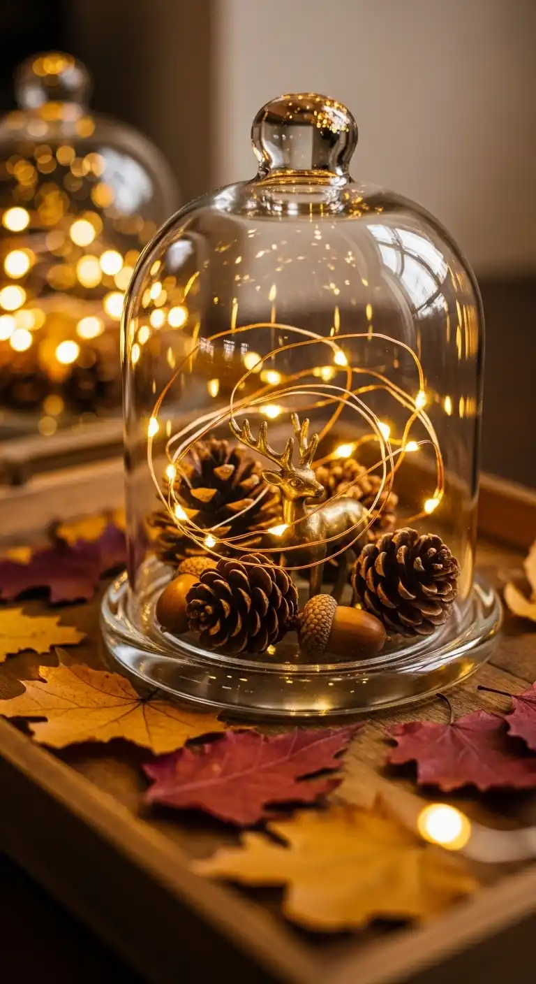 9) Nature-Inspired Vignette under Glass