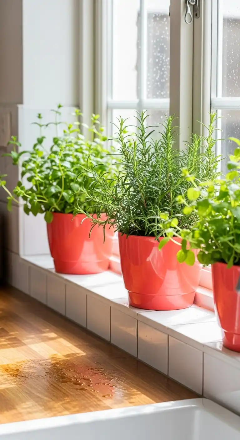 9. Coral Pink Herb Garden