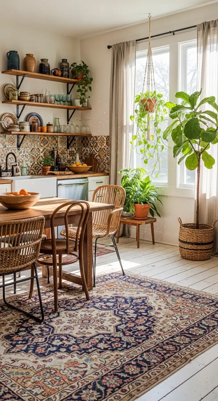 Boho Chic Kitchen Style