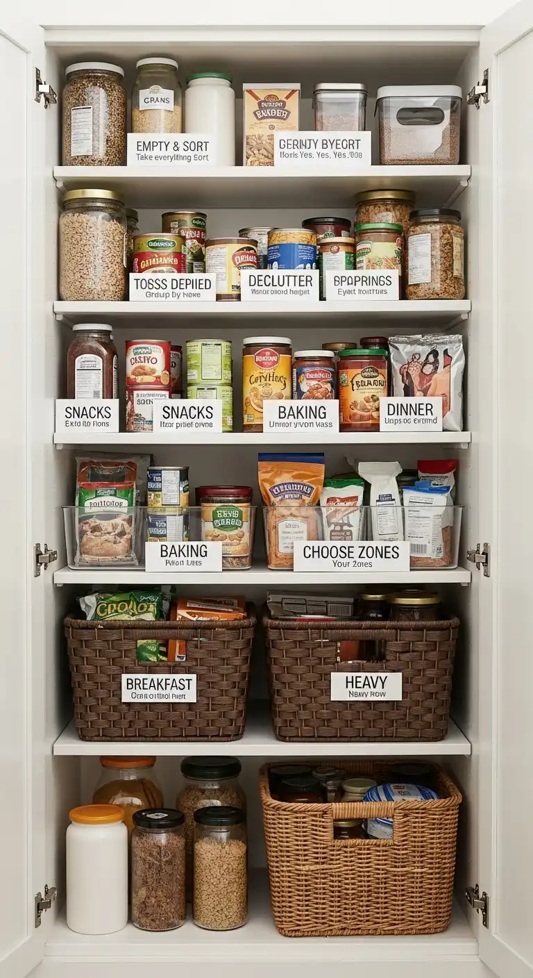 How to Approach Organizing a Large Pantry