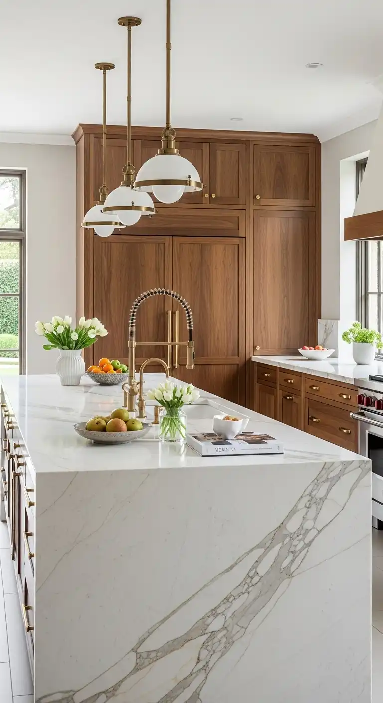 Luxurious Marble Countertops Gold Veining