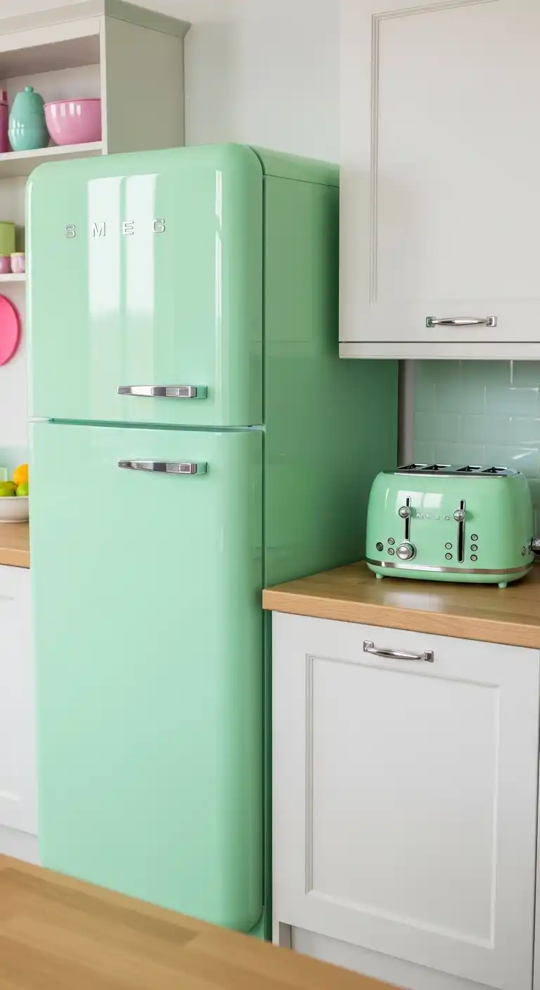 Retro Colorful Kitchen Appliances