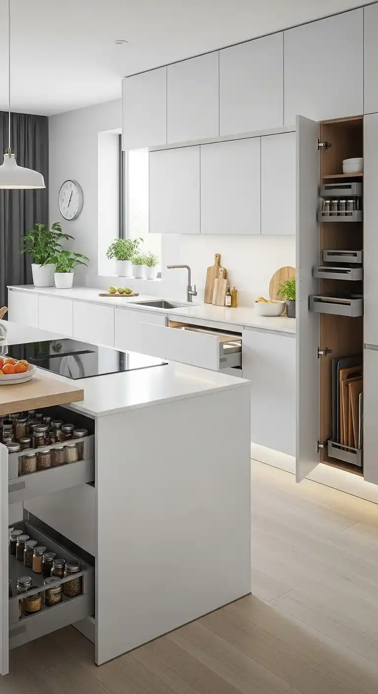 Sleek Storage Solutions for Kitchens