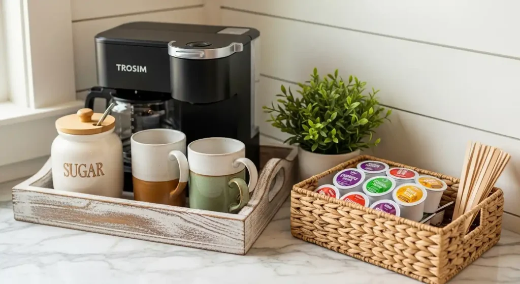 Step 4 Contain with Trays and Baskets