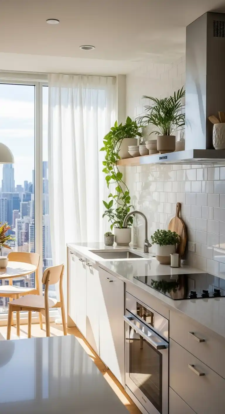 Sunny Skyrise Kitchen Design