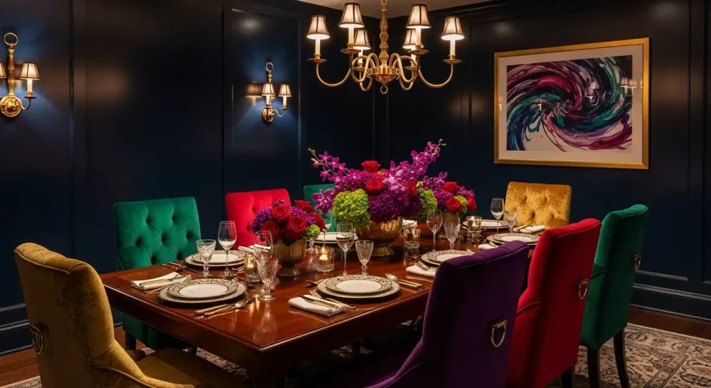 The Psychology Behind Jewel-Toned Dining Rooms