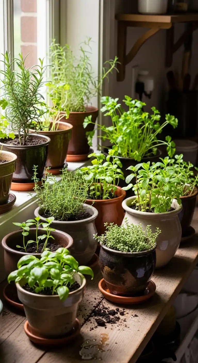 Windowsill Herb Gardens