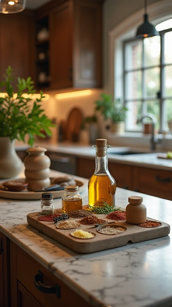 21 Kitchen Counter Organization Ideas You’ll Regret Ignoring - 15. Utilize Decorative Trays