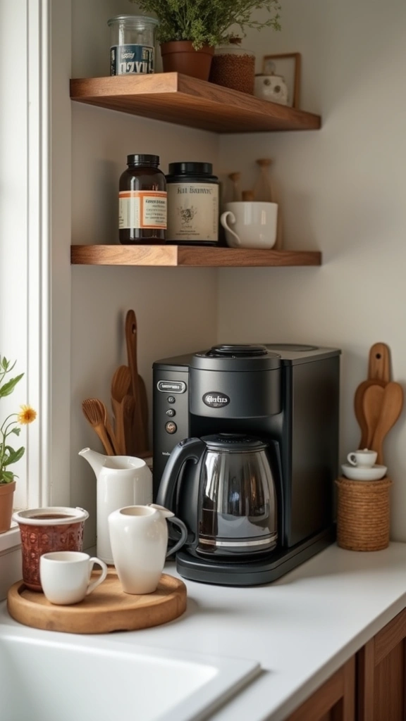 21 Kitchen Counter Organization Ideas You’ll Regret Ignoring - 7. Stylish Coffee Station