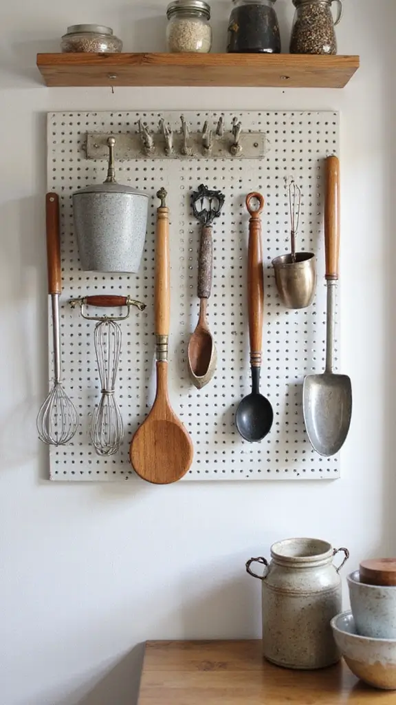 21 Kitchen Counter Organization Ideas You’ll Regret Ignoring - 6. Pegboards for Tools & Accessories