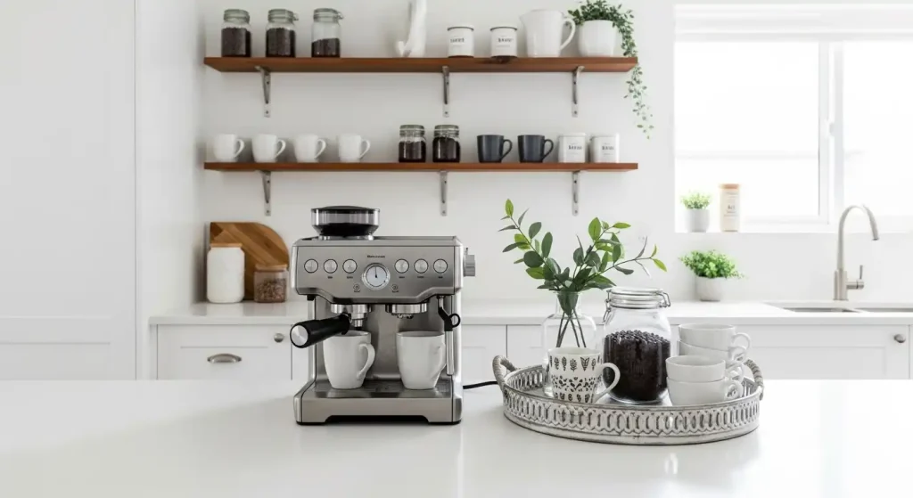 clutter free coffee station ideas