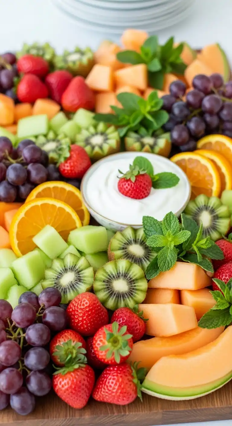 1. Classic Mixed Fruit Tray Arrangement