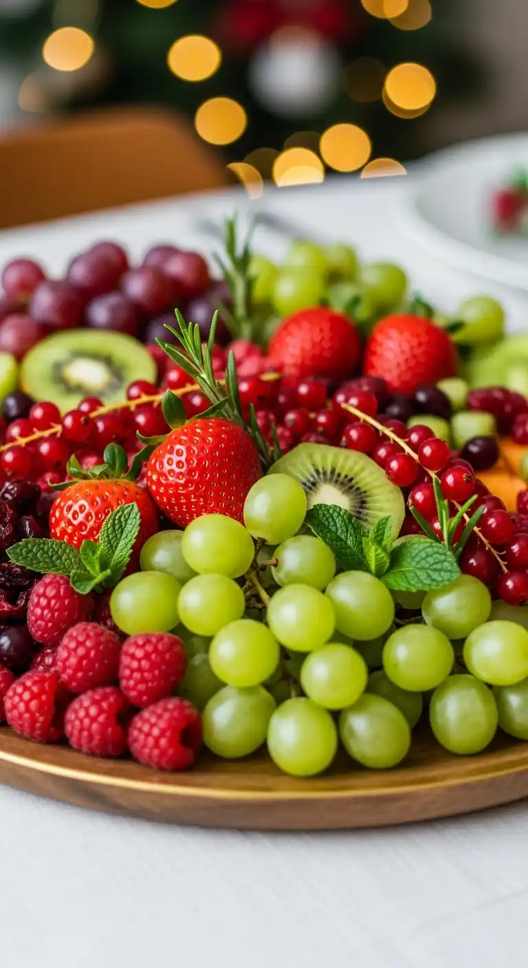 1. Classic Red and Green Holiday Tray
