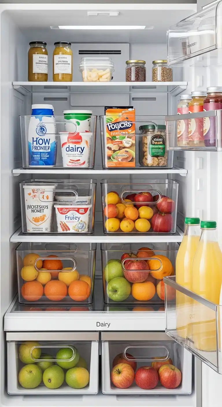 1. Clear Storage Bins