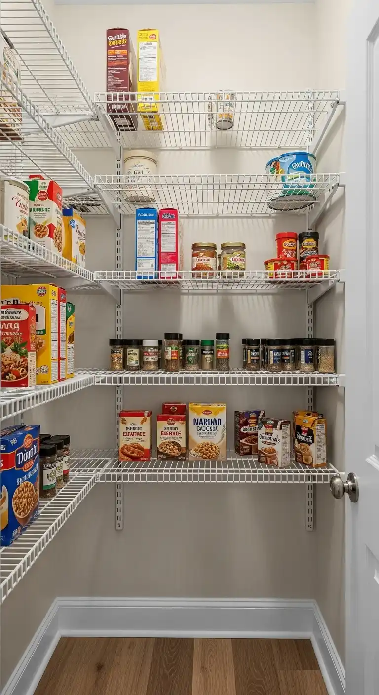 1. Install Adjustable Wire Shelving