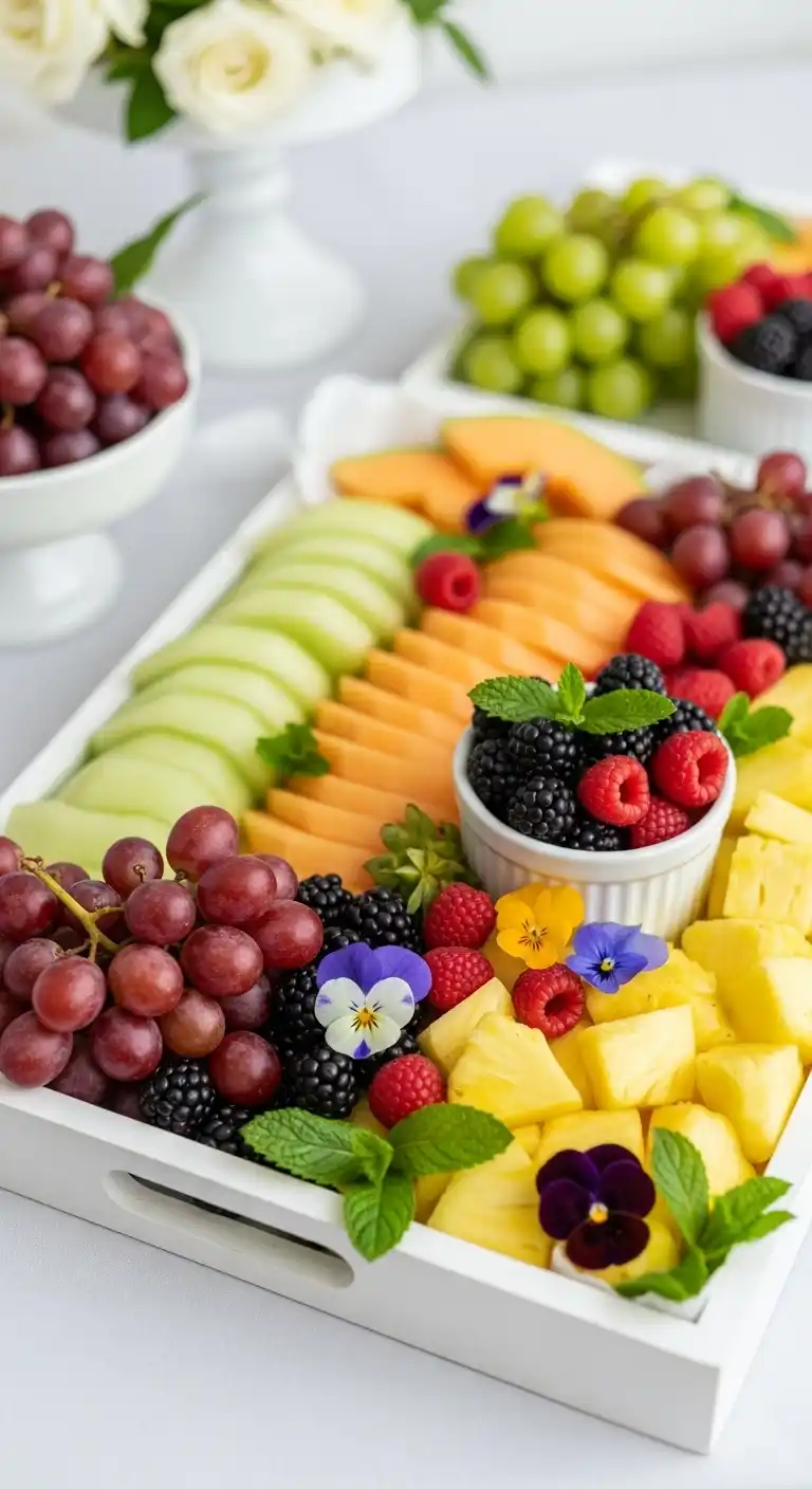 1. Simple and Elegant Fruit Platter