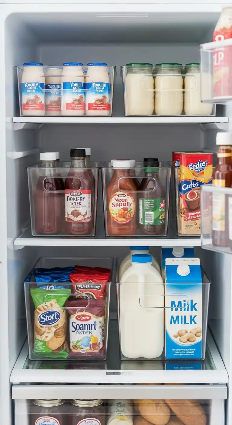 1. Use Clear Bins for Easy Visibility