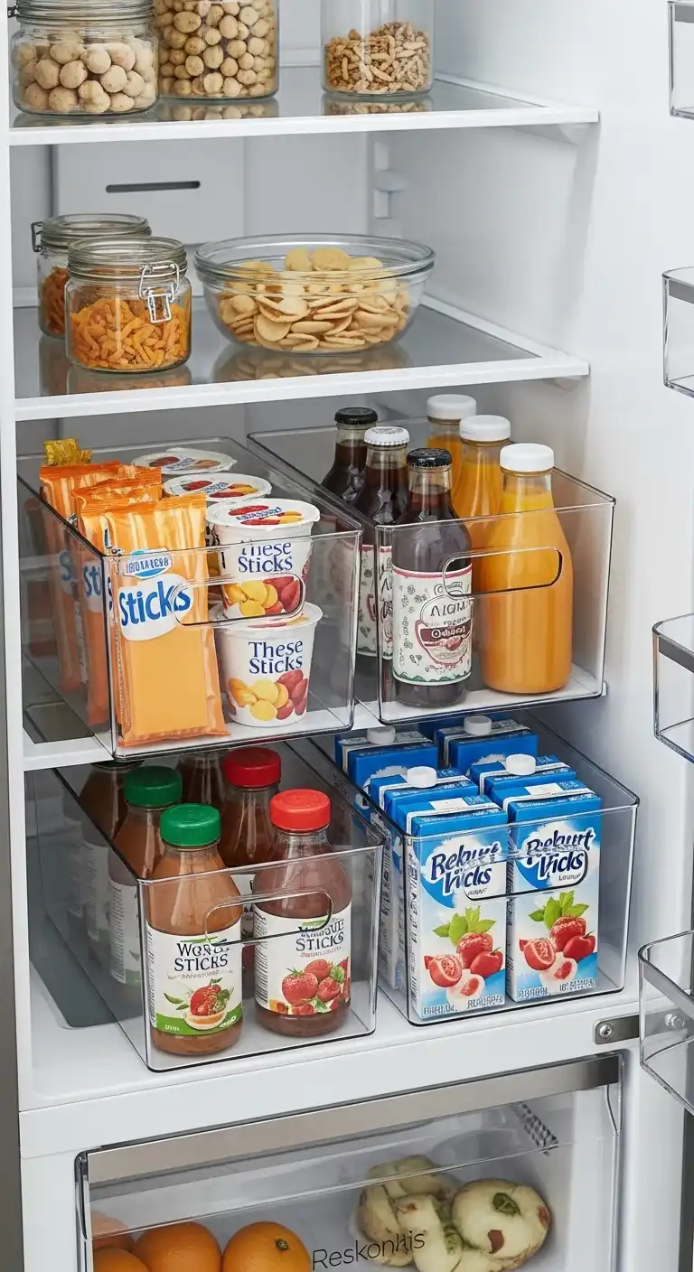 1. Use Clear Storage Bins