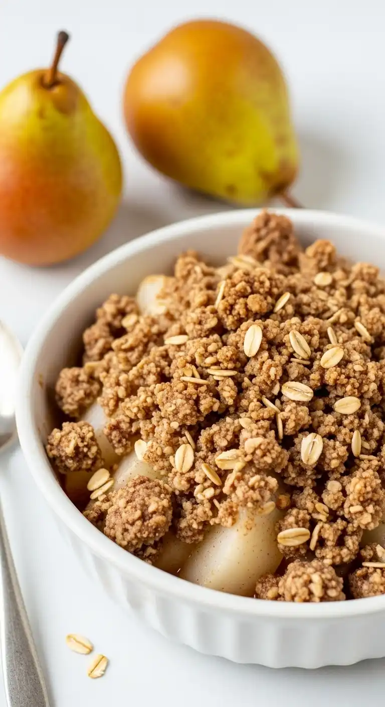 10) Pear and Cinnamon Crumble