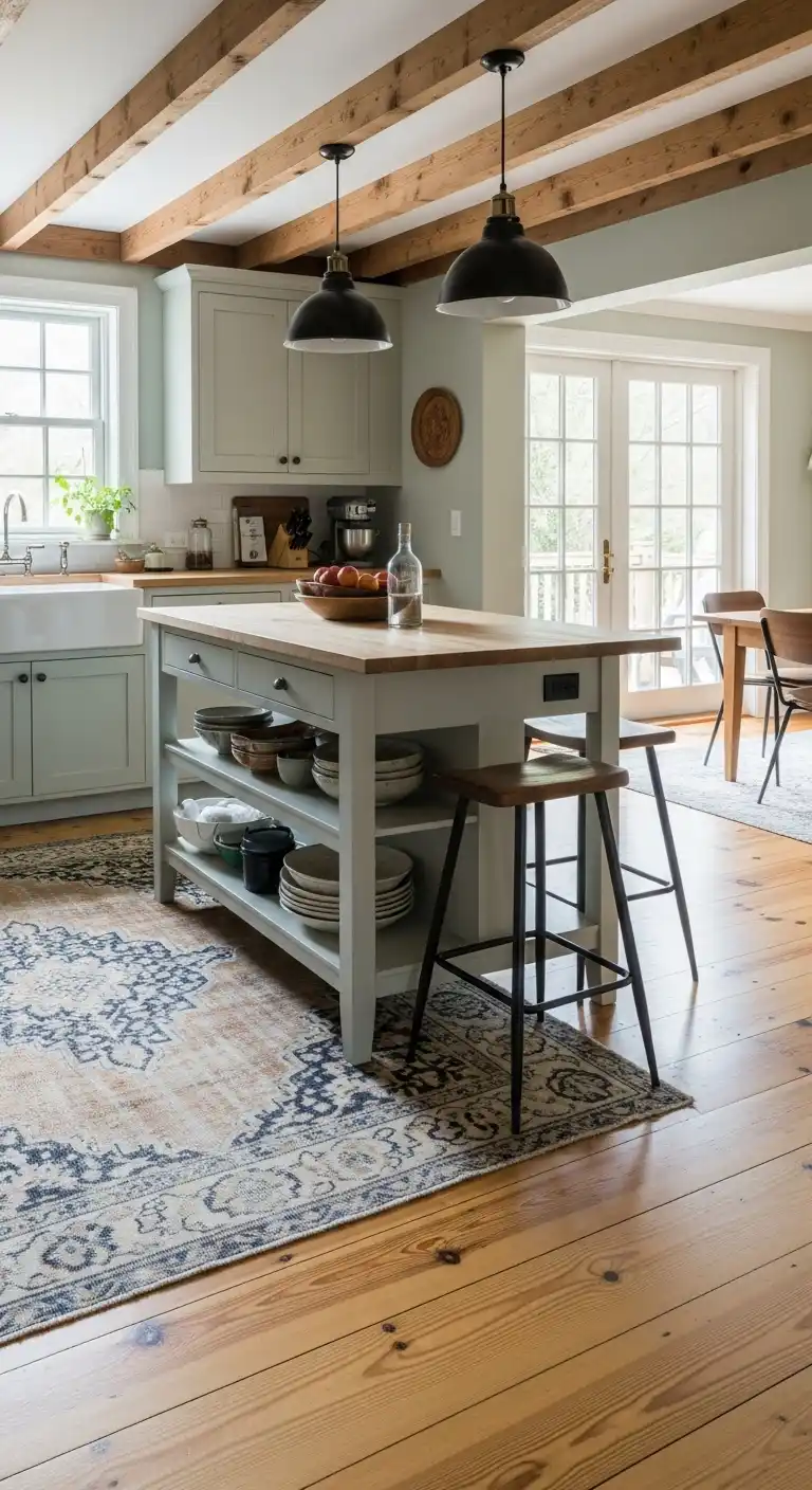 10. Freestanding Island-Centric Unfitted Kitchen