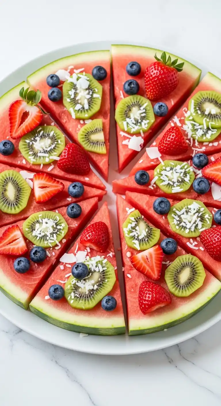 10. Playful Watermelon Pizza Tray