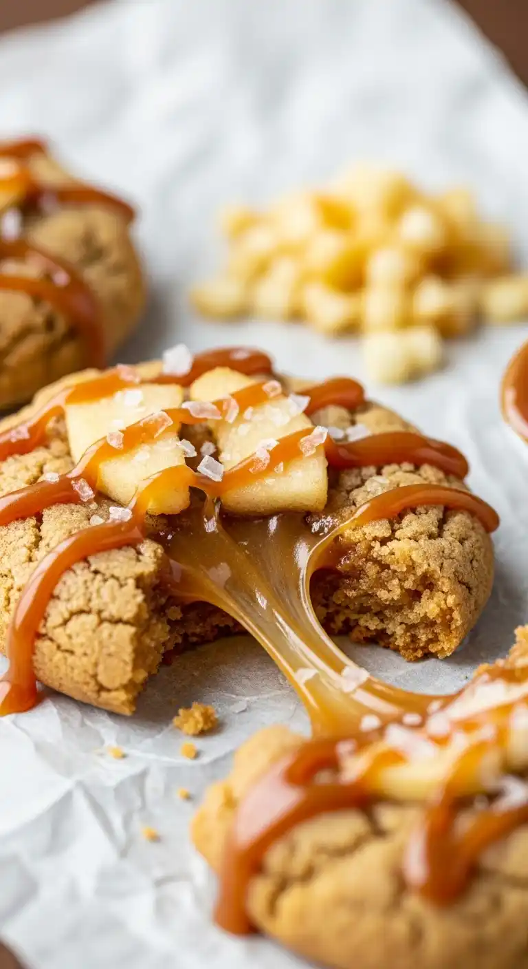 10. The Showstopper Salted Caramel Apple Cookies