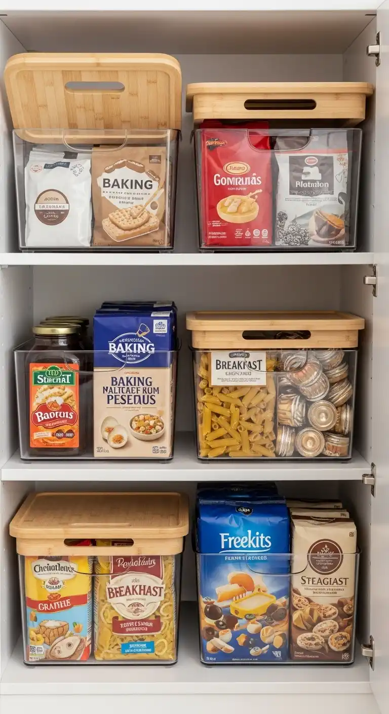 10. Use Baskets and Bins for Grouping