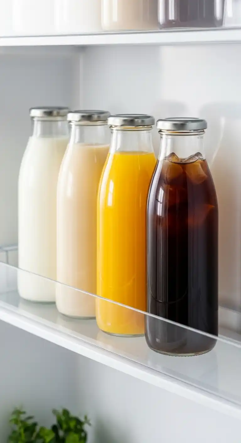 11. Milk & Juice in Glass Bottles