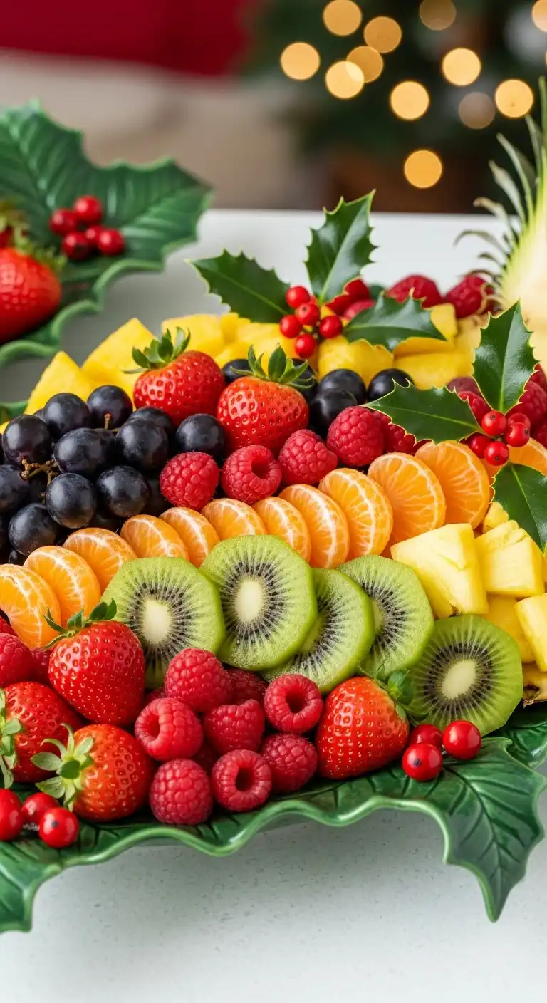 13. Holly Berry Inspired Platter