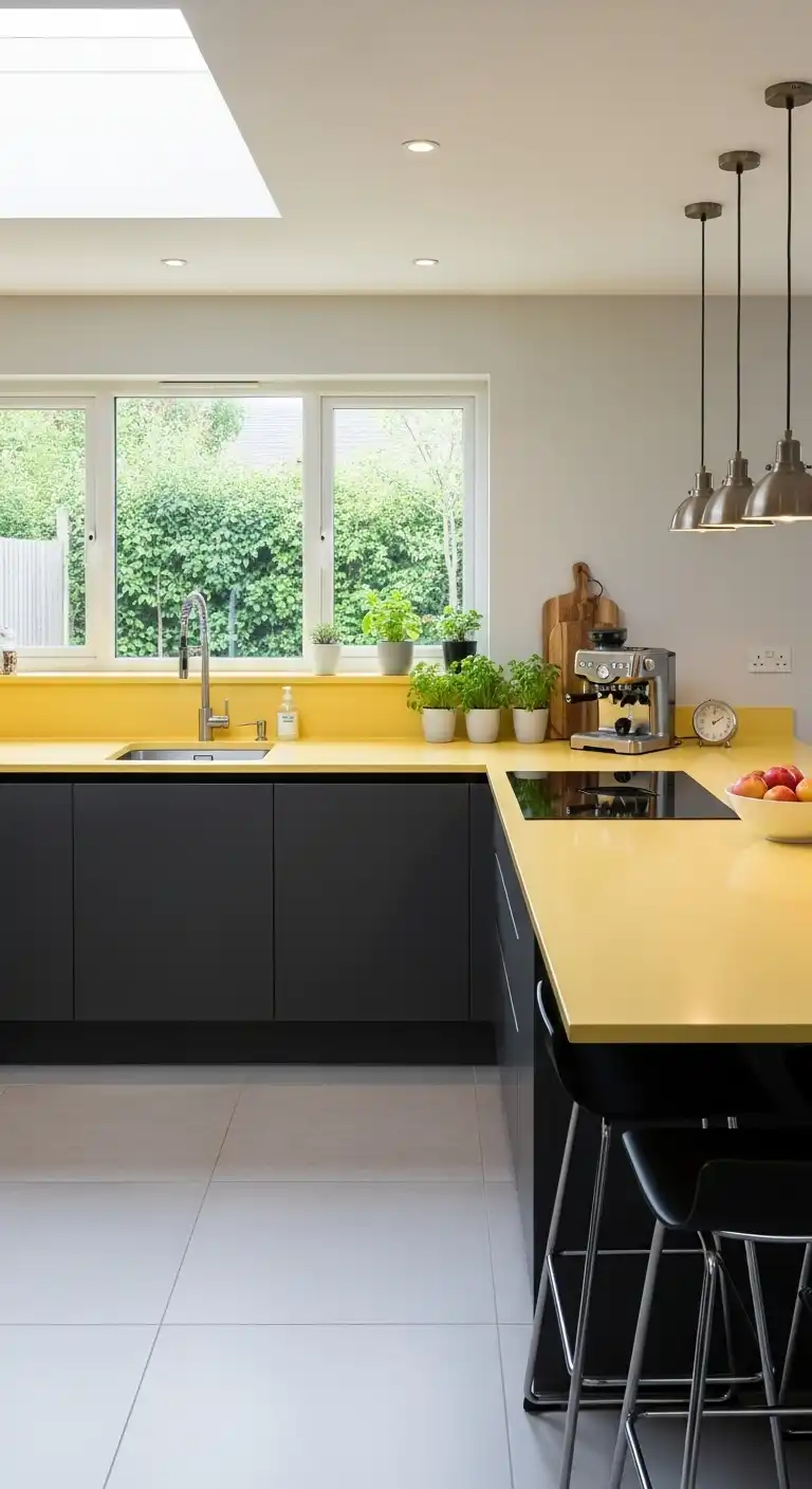 13. Light Yellow Countertops