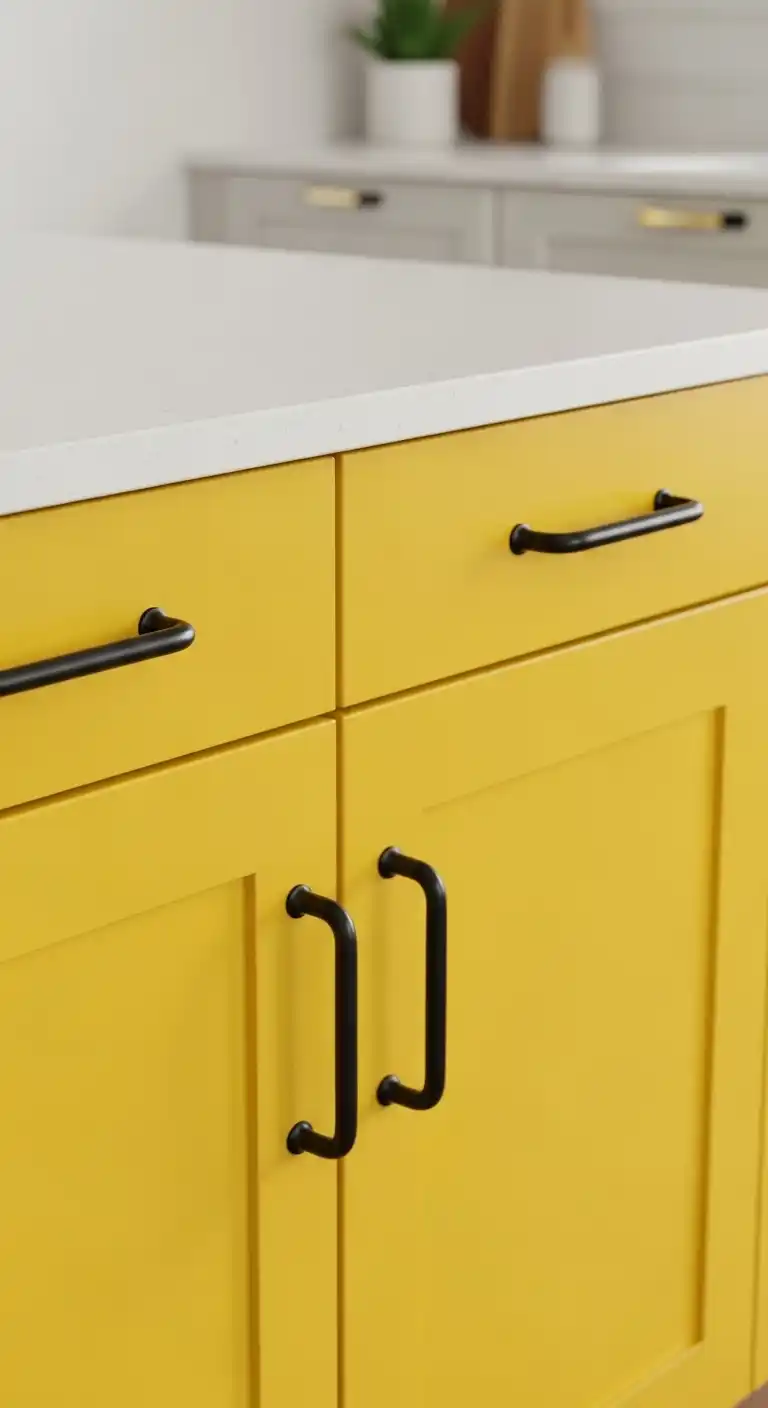 13. The Yellow Island with Contrasting Hardware
