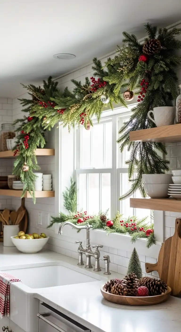 14. Fresh Greenery Garlands
