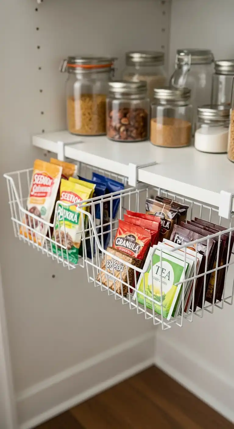 14. Install Under-Shelf Baskets