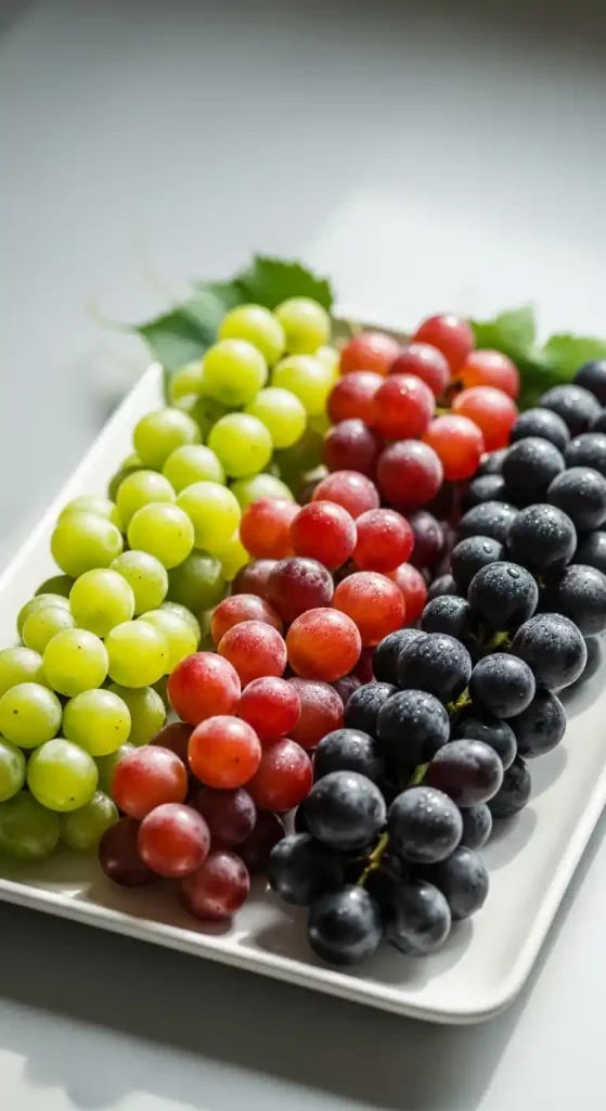 15) Monochrome tray highlighting various shades of a single fruit