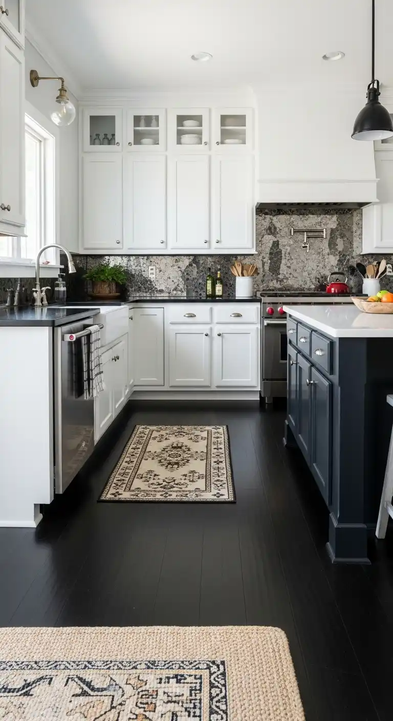 15. Black Flooring