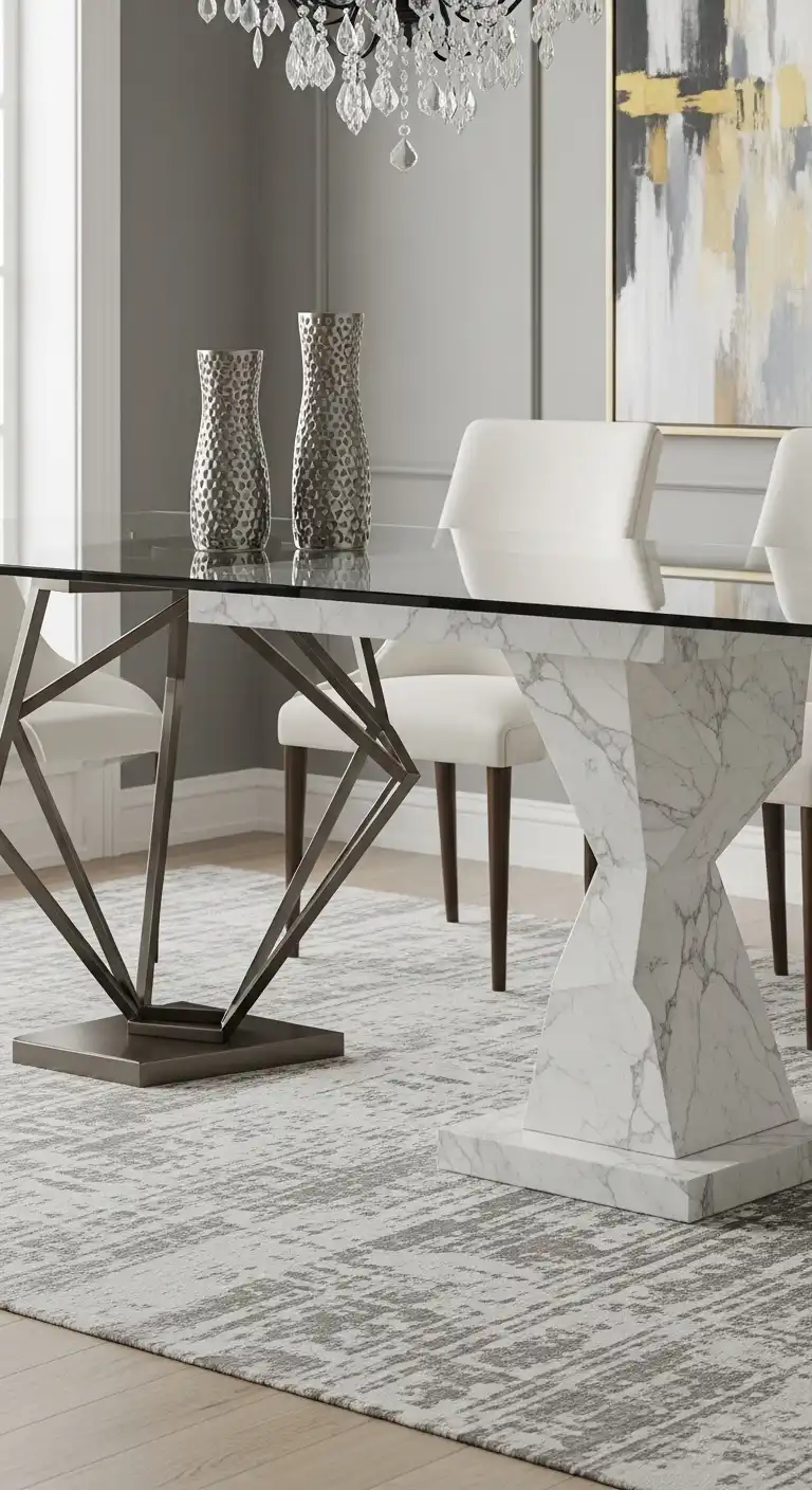 17. Art-Inspired Sculptural Dining Table