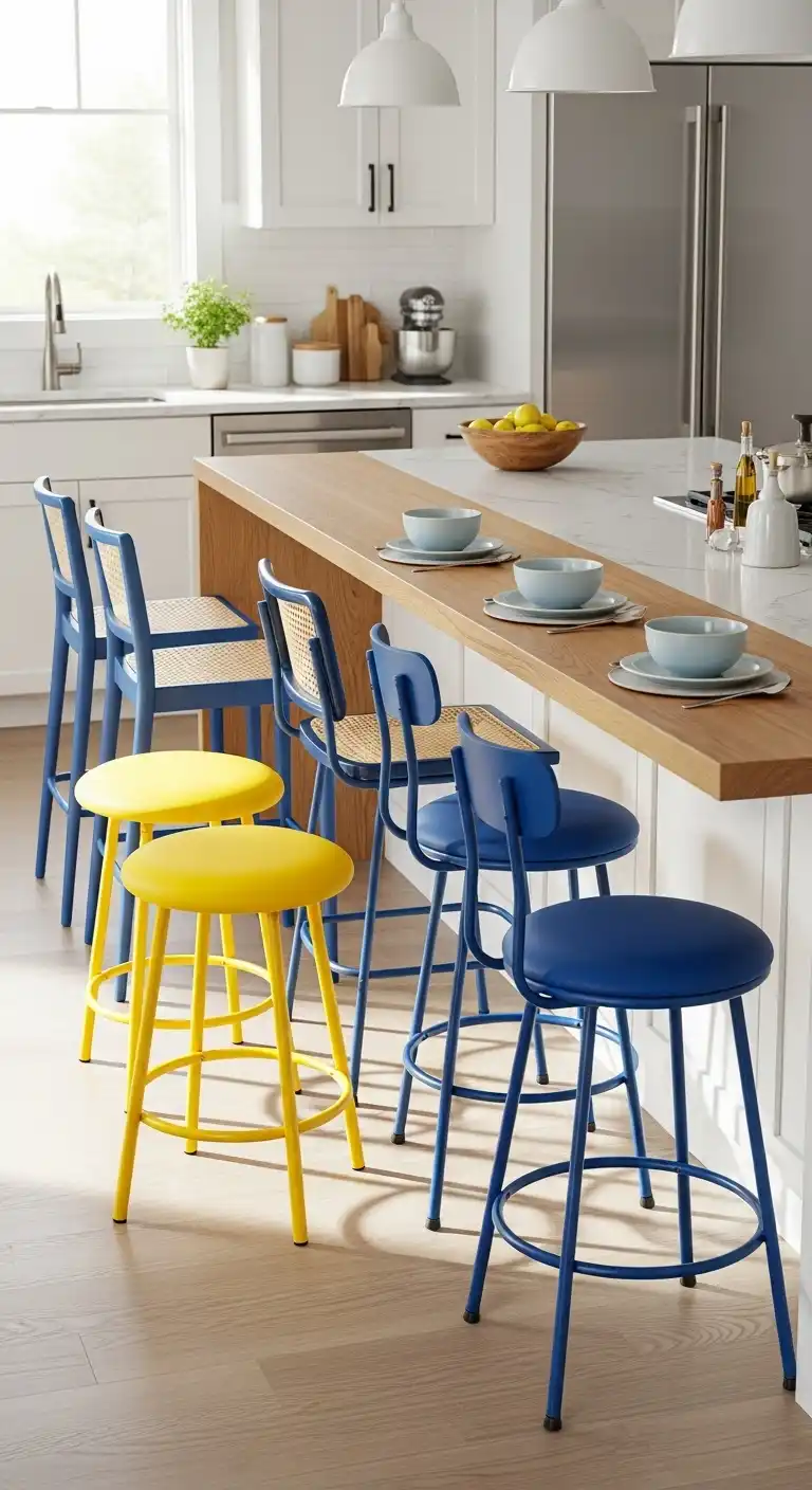 17. Fun with Bar Stools or Chairs