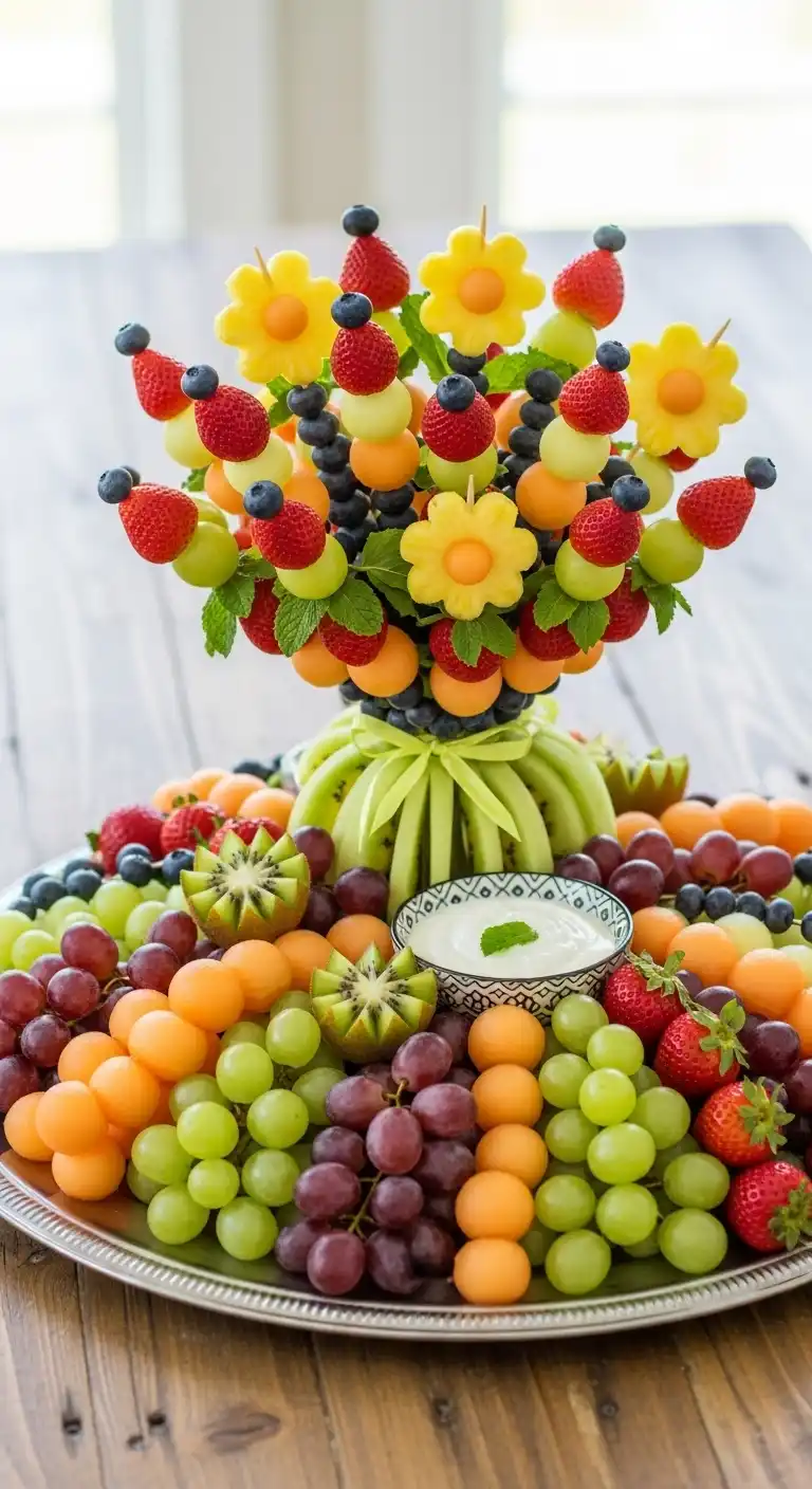 18. Fruit Bouquet Tray Arrangement