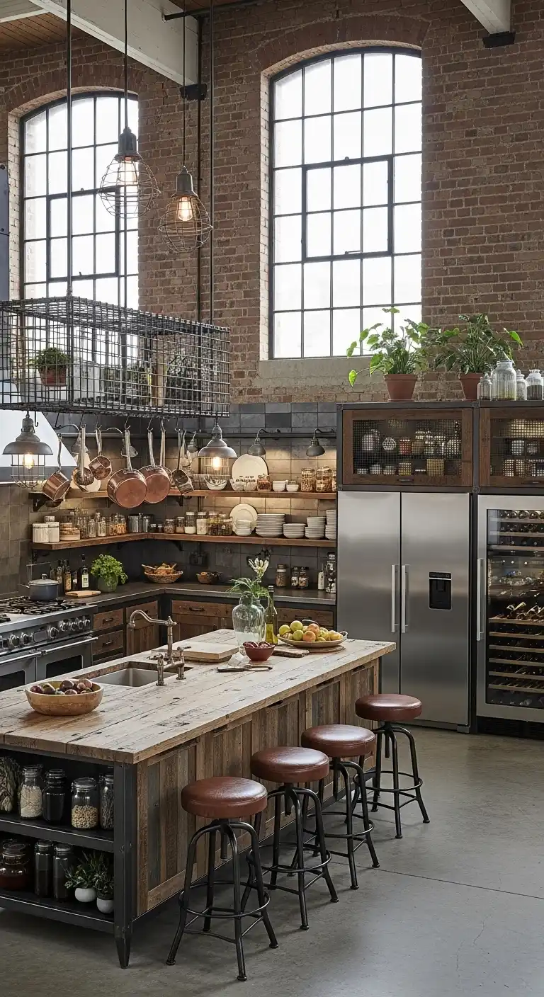 18. Luxury Industrial Unfitted Kitchen