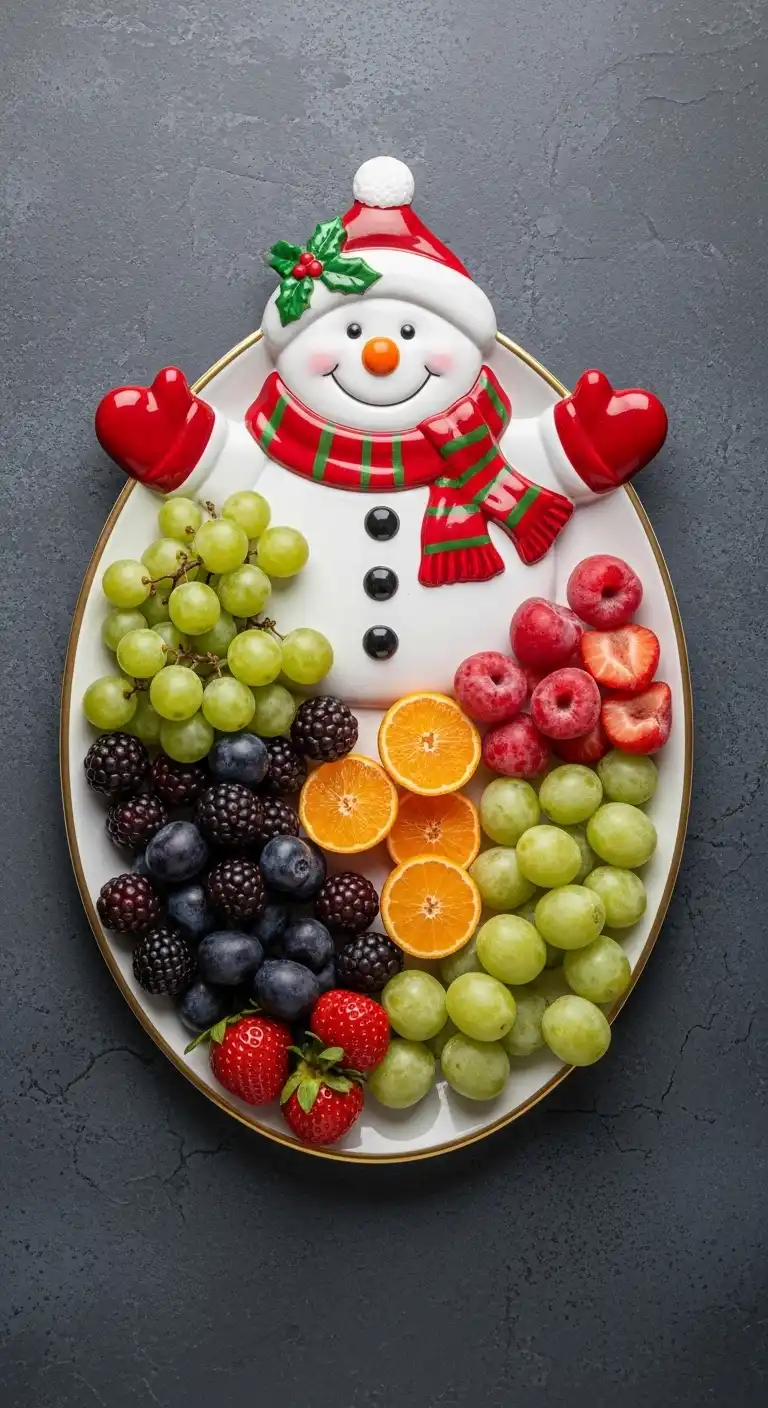 19. Frosty the Snowman Fruit Platter