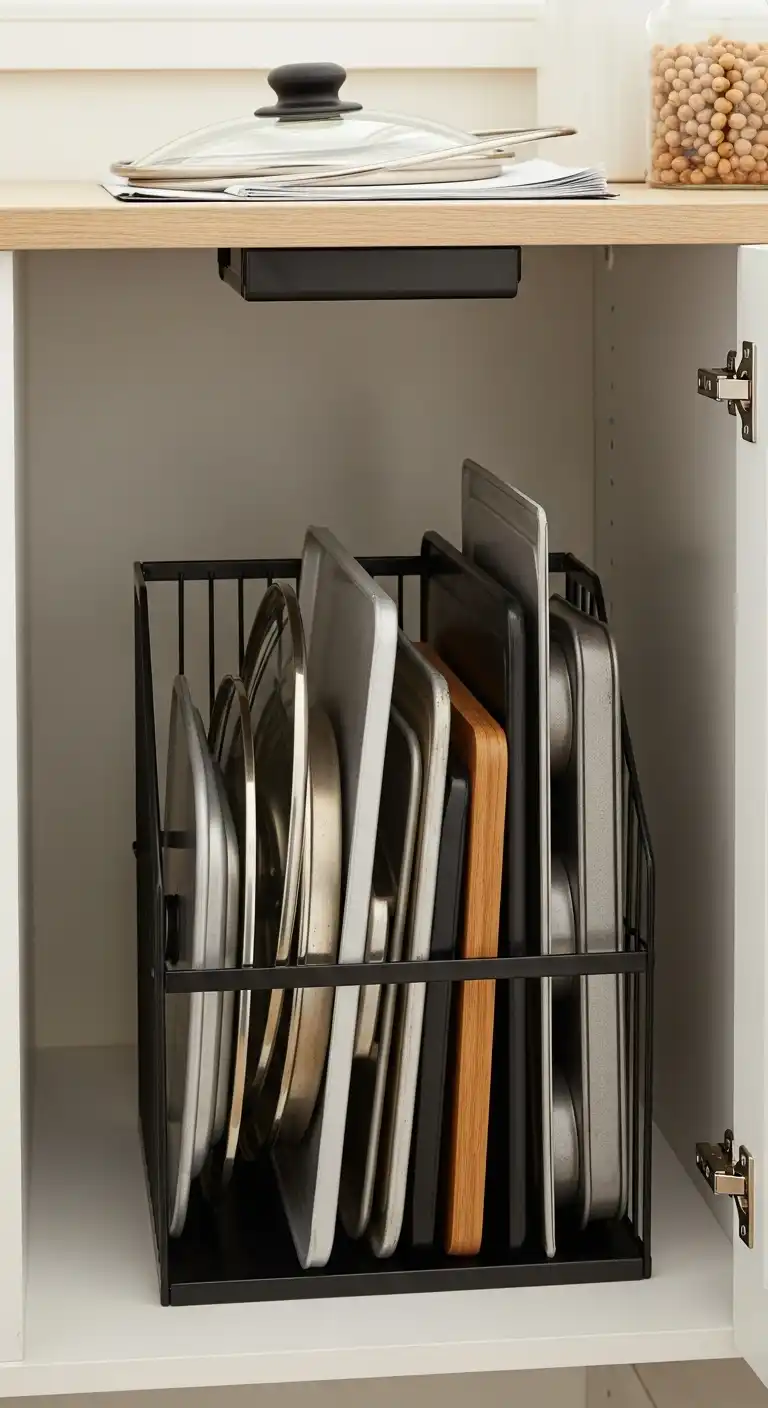 19. Use a File Sorter for Lids and Trays