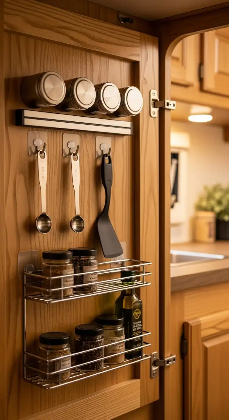 19. Utilize the Back of the Cabinet Door
