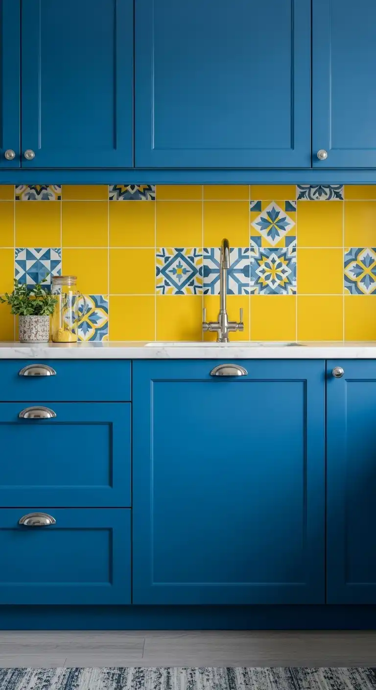 2. A Bold Tile Backsplash