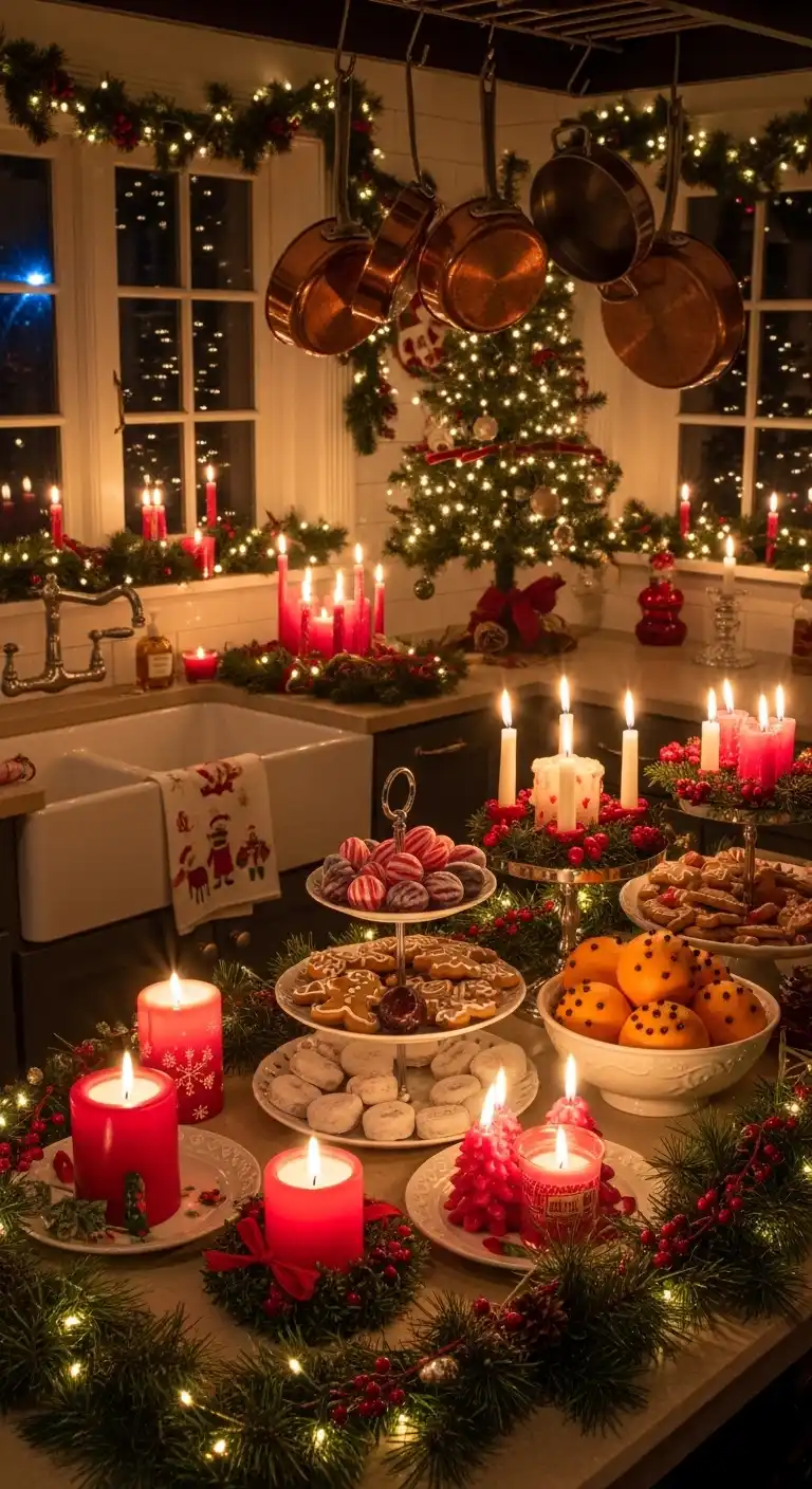 2. Candlelit Ambiance with Christmas Candles