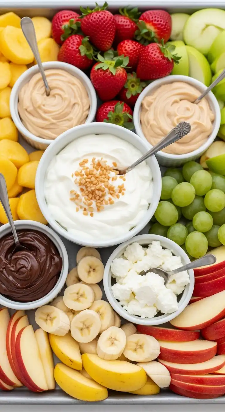 2. Fruit Tray with Sweet or Creamy Dip