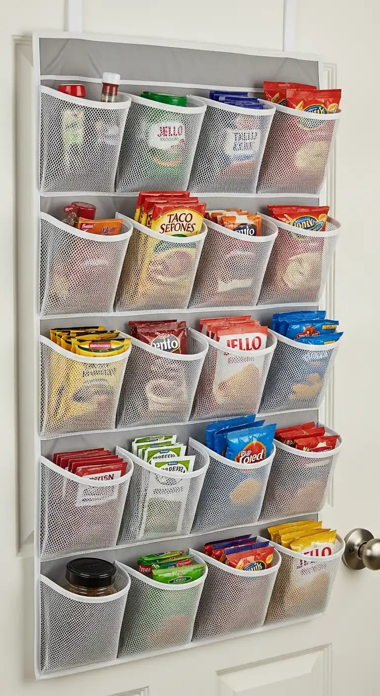 2. Mesh Over-the-Door Shoe Organizers